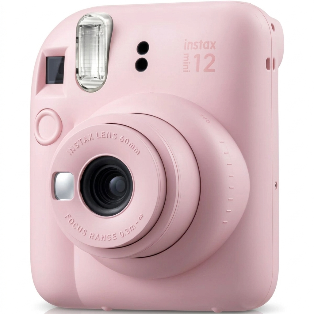 Fabrexx Instant Memory Camera – Instax Mini 12 (Blossom Pink)